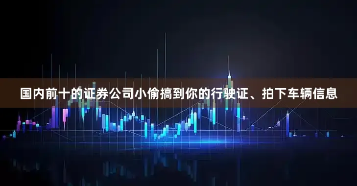 国内前十的证券公司小偷搞到你的行驶证、拍下车辆信息